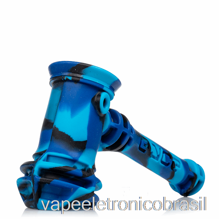 Vape Eletrônico Eyce Martelo Borbulhador De Silicone Inverno (preto/azul Bebê/azul)